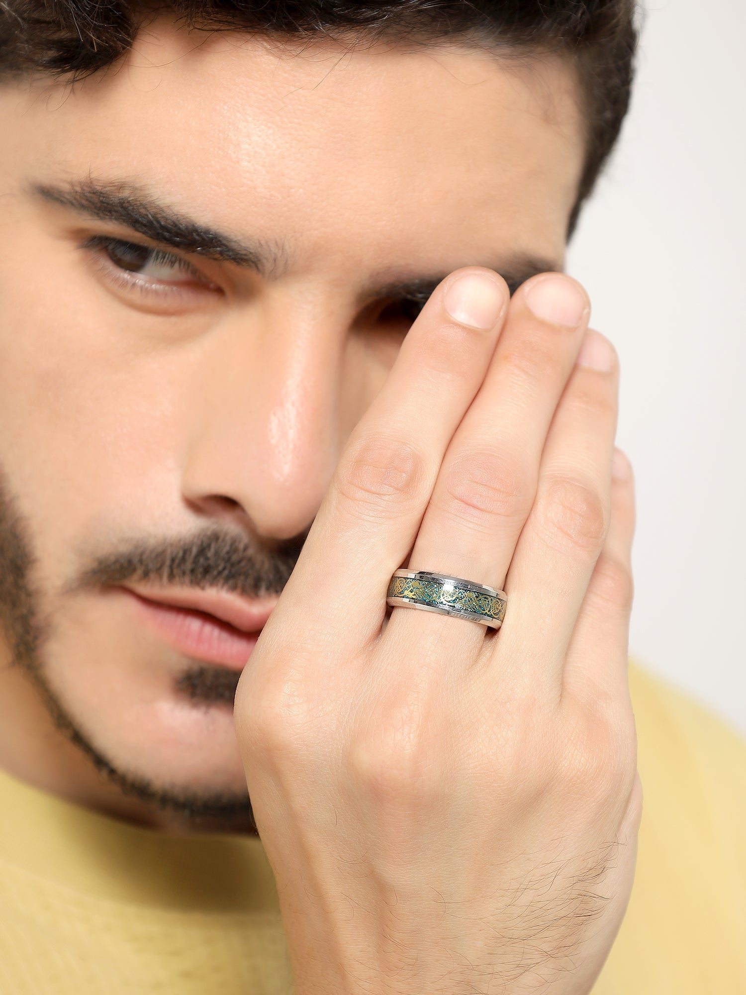 Dragon Inlay Anillo Ring