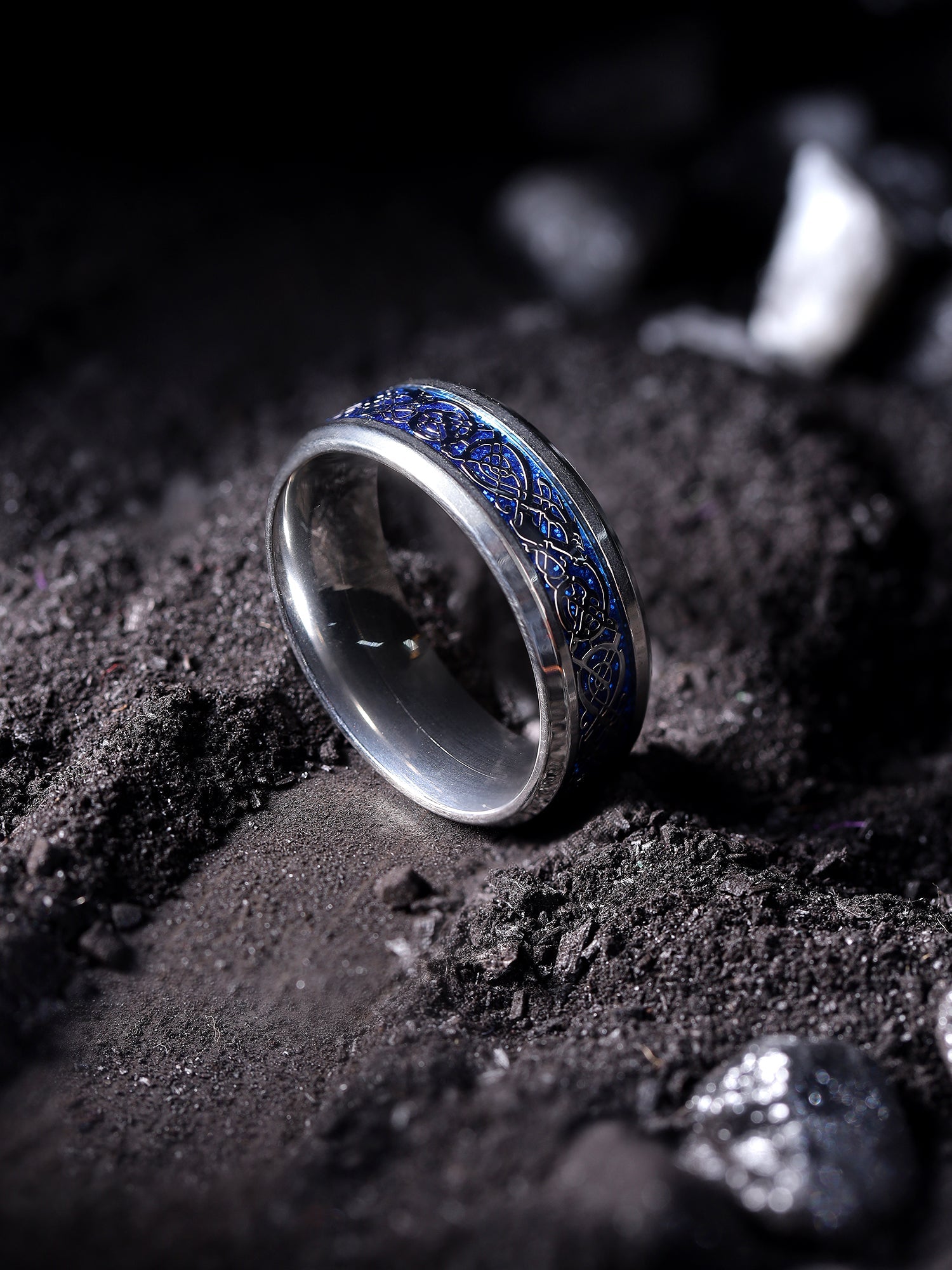 Dragon Inlay Anillo Ring