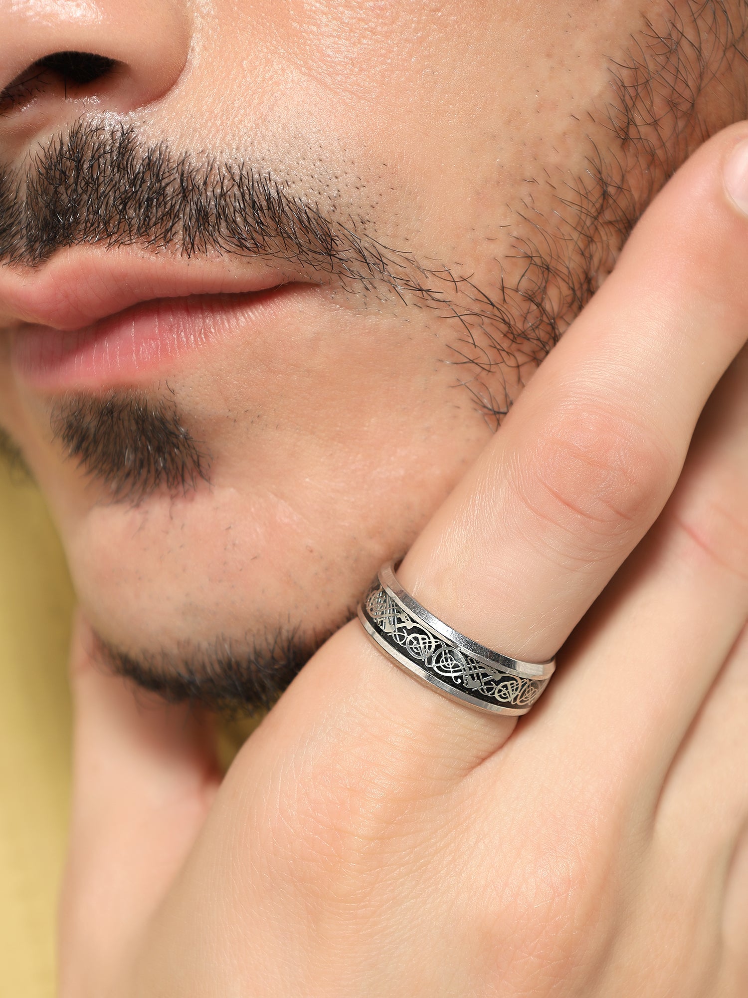 Dragon Inlay Anillo Ring