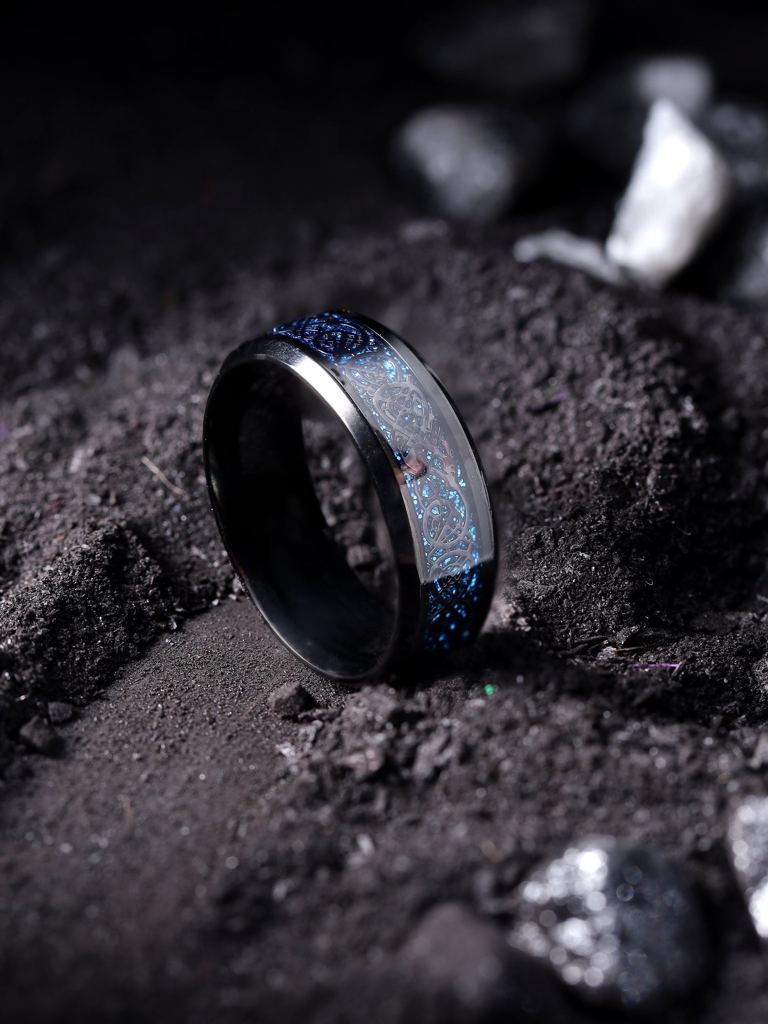 Dragon Inlay Anillo Ring