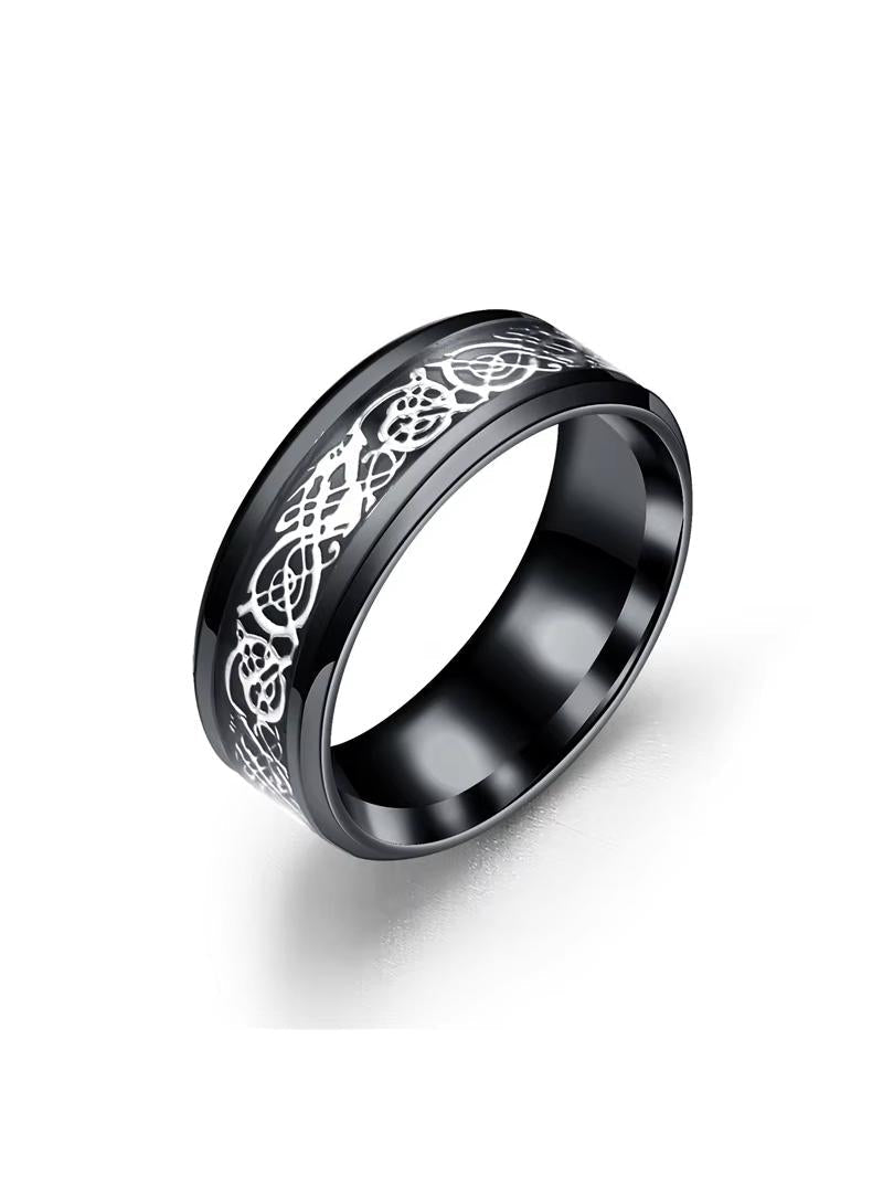 Dragon Inlay Anillo Ring