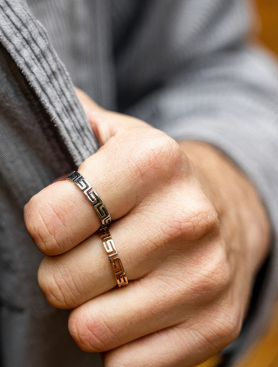 Cutting Designer Ring (Rose Gold)