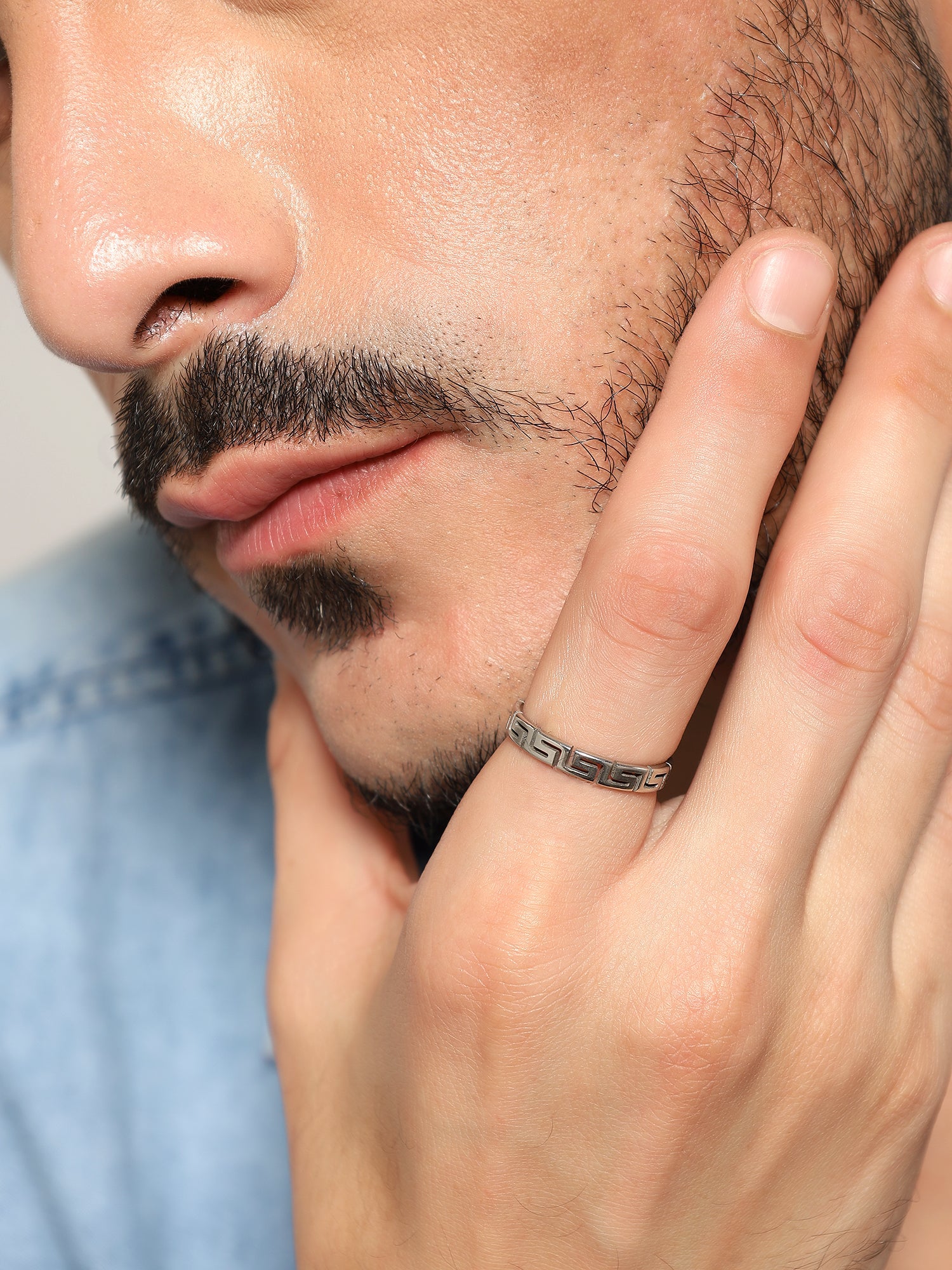 Cutting Designer Ring (Silver)