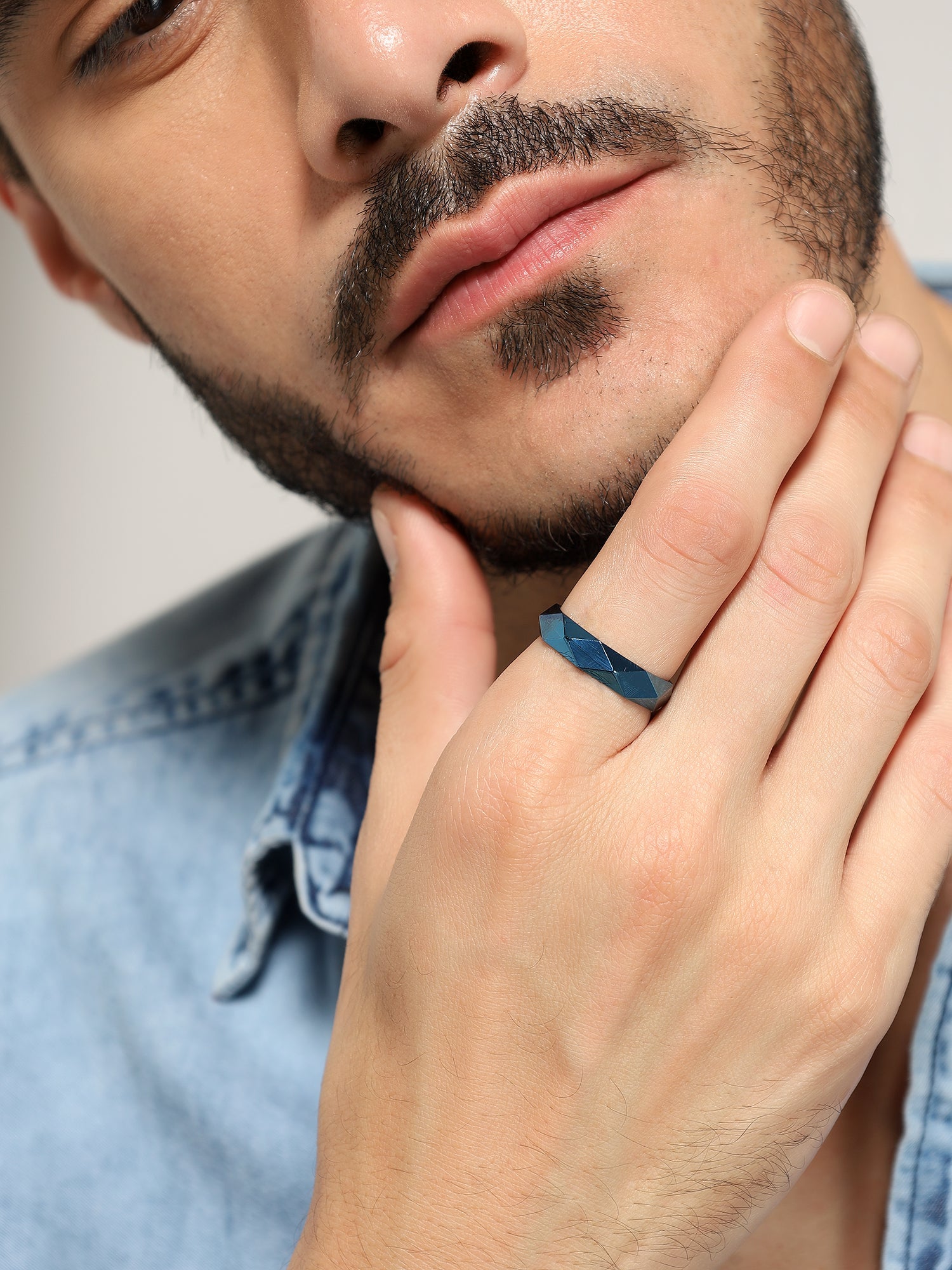 Anillos Fashion Couple Ring (Blue)